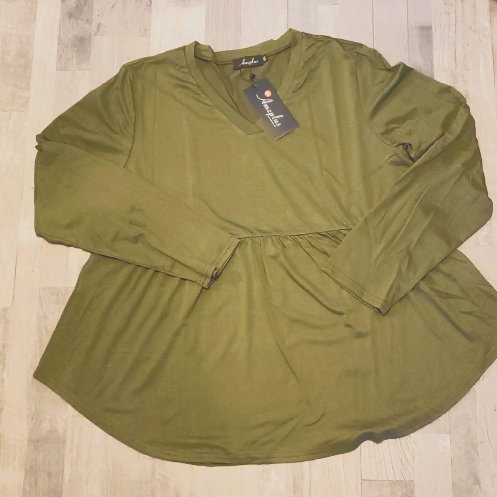 Plus Size Long Sleeve Top